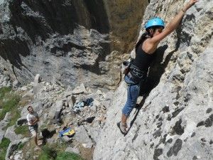 Actividad escalada Sierra Guara